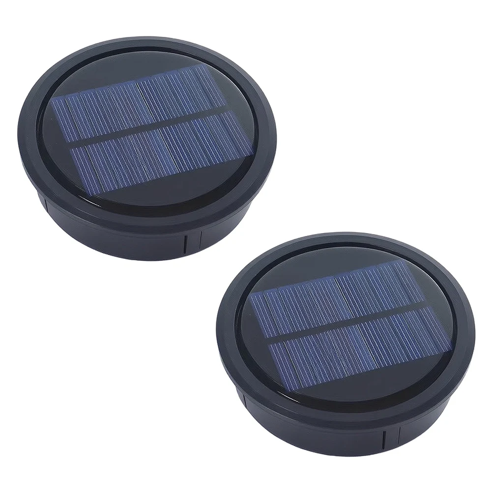 ABS Solar Light Replacement Top for Lanterns with Integrated LED Bulbs and Sealed Weatherproof Housing 10.5cm Size