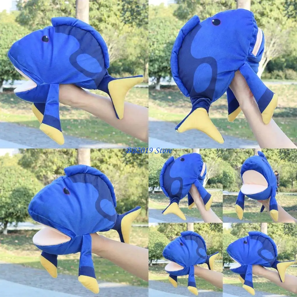 Q0KB Hand Puppet para muñecas papel para jugar títeres lujo madera interactiv parent-hijo interactiv