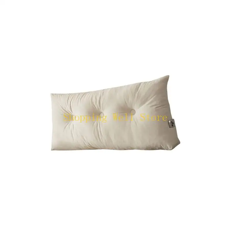 

KX4B Lavishness Flannel Bed Segment Pillow With For Back Neck Lumbar Support