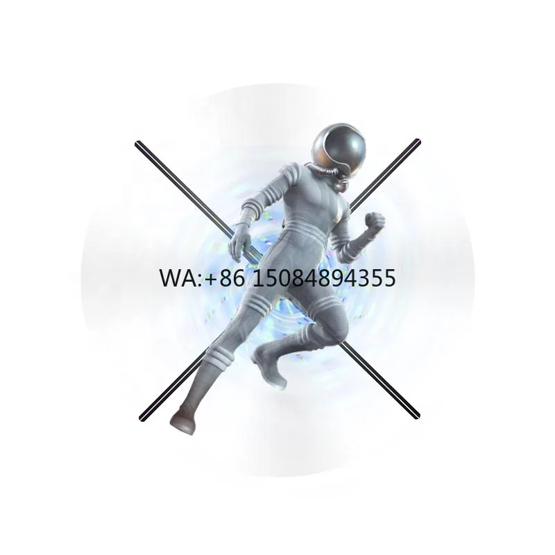 

3D Holographic Fan Advertising Machine Naked Eye Projection Light Display Screen Rotating Display 3D Hologram air Imaging
