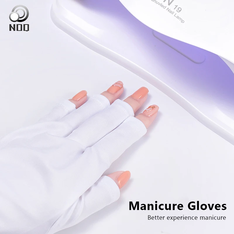 5Pair Anti UV Nail Gloves UV Gel Glove Fingerless Manicure Nail Art Tools LED Lamp Nails Dryer Hand Glove