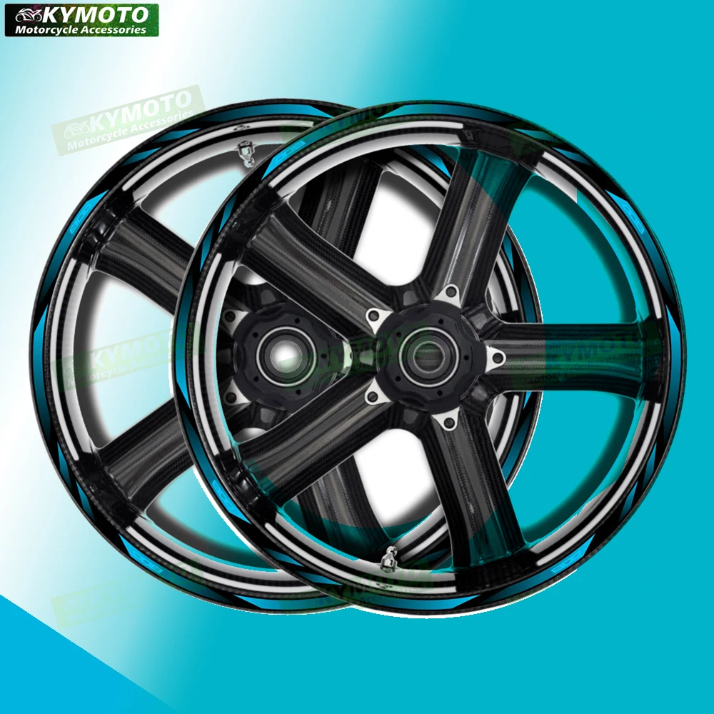 

Аксессуары для мотоциклов Z 800 Z800, 17-дюймовые наклейки на передние и задние колеса, обтекатель, модифицированные светоотражающие наклейки, украшение