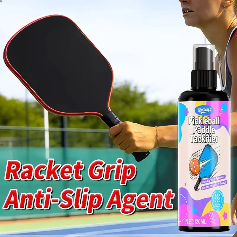 Pickleball Paddle Tackifier – Racket Anti-Slip Agent for Pickleball, Tennis & Padel,Long-Lasting Grip Spray ,120ml