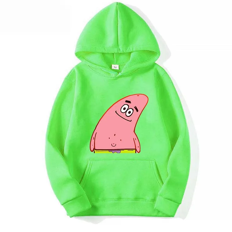 Patrick Star 2026 New Fashion Cartoon Anime Street Sports Men's Hoodies Women's Couple Hoodies Free Shipping