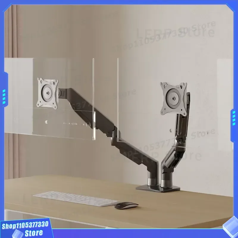 OMNI Foldable Aluminum Monitor Stand 17 to 30 Inch Screen Holder with 360 Degree Rotation and Tilt Adjustment Multifunctional