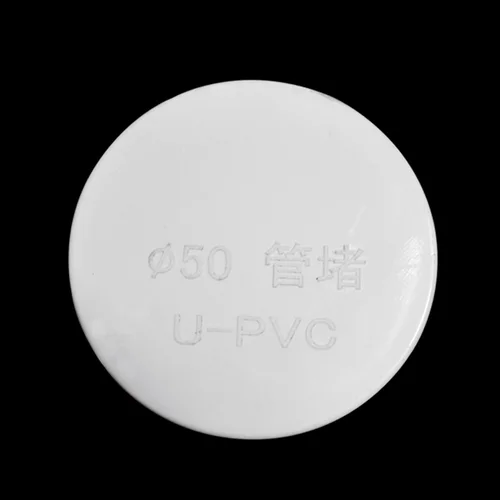 Imagen 2 del producto 1-10 Uds 20/25/32/40/50/60/75/89/110/140/160/165/200/250/315/400mm tapa de tubo de PVC cubierta protectora de tubo de drenaje blanco