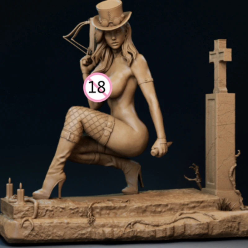 

Liesel Van Helsing NSFW Full Resin Figure 1/24 Scale 75mm Assemble Miniature Garage Model Kit Unassembled Unpainted Diorama Toys