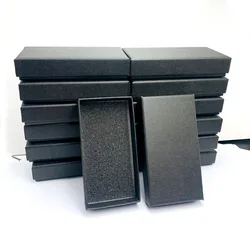 WLP Customized Logo Black Jewelry Gift Box 90*48*18mm for Necklace Earring Bracelet Keychain Packaging Storage Custom Boxes