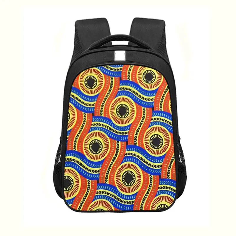 Sacs à dos d'école d'impression traditionnelle africaine pour les filles, cartable primaire, sac de livre pour les étudiants, beau sac de voyage pour femme