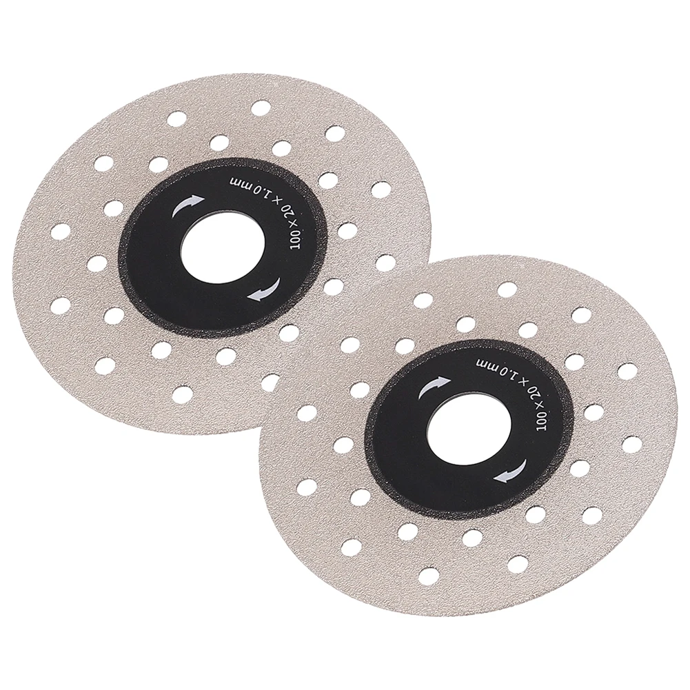 2pcs 4Inch 100mm Rock Slab Cutting Disc Saw Blade 1mm Grinding Disc Polishing