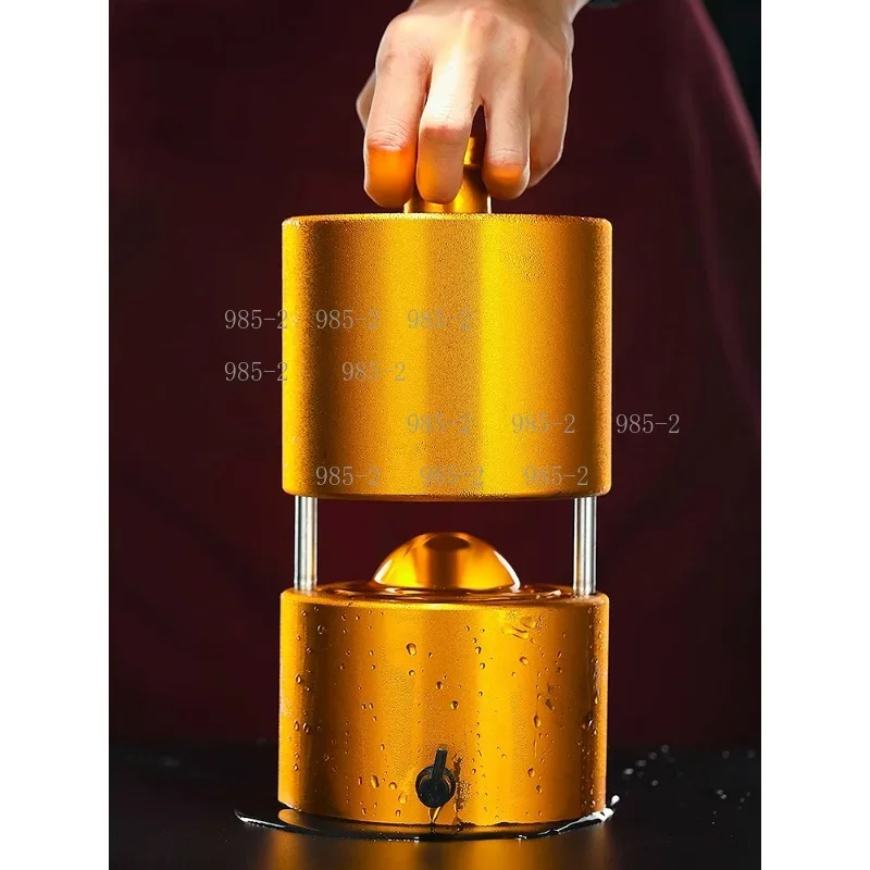 Metal Ice Ball Press Maker Heavy Duty Ice Hockey Machine for Clear Ice Sphere