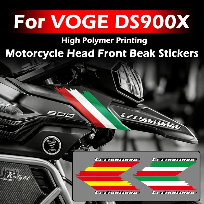 

1 Set For Voge DS900X 900DSX 2024-2025 ADV Motorcycle Front Beak Decal, Polymer Print Adventure Moto Head Sticker, Motorbike