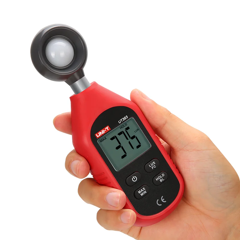 UNI-T Mini Light Meter UT383 UT383BT Люксметр 0~199900 Люкс Люксометр Иллюминаторы Фотометр