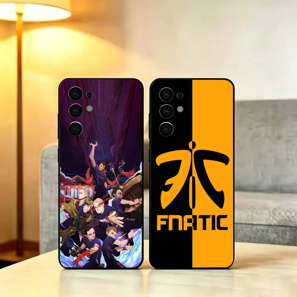 Funda de teléfono con estampado de campeón del mundo f-fnc-Fnatic para Samsung S 25,24,23,22,30,21,10,9,Ultra,Plus,Lite,FE,4,5 G, funda negra suave