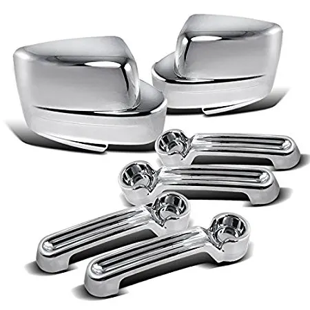 

Full Set Chrome Door Handle Cover and Mirror Cover Set For 2008-2012 Jeep Liberty / 2007-2012 Dodge Nitro