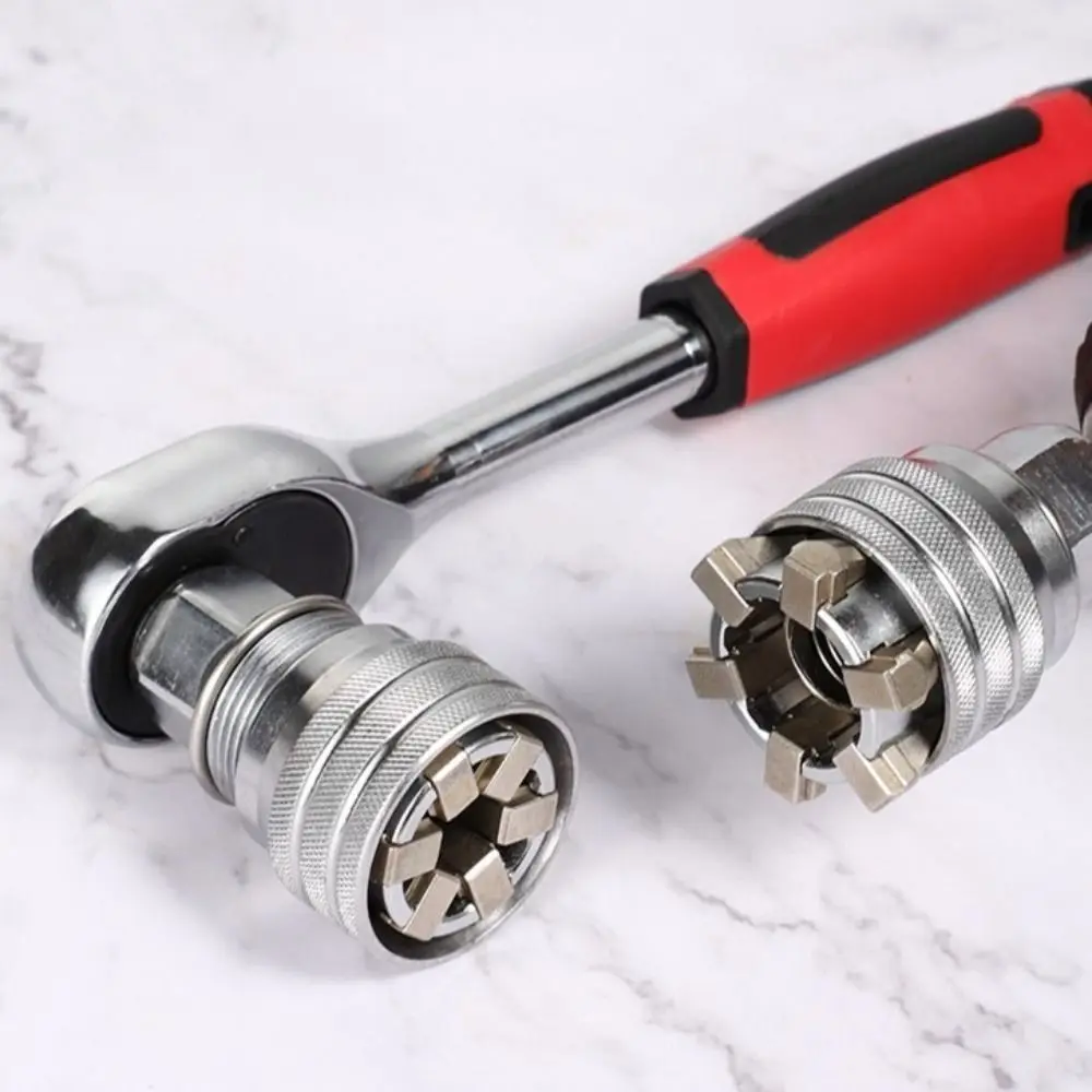 عملية يدوية واحدة مفتاح بانة عالمي 10-19 مللي متر الثقيلة المحمولة وجع سداسية مستقرة مفتاح قابل للضبط السيارات #2