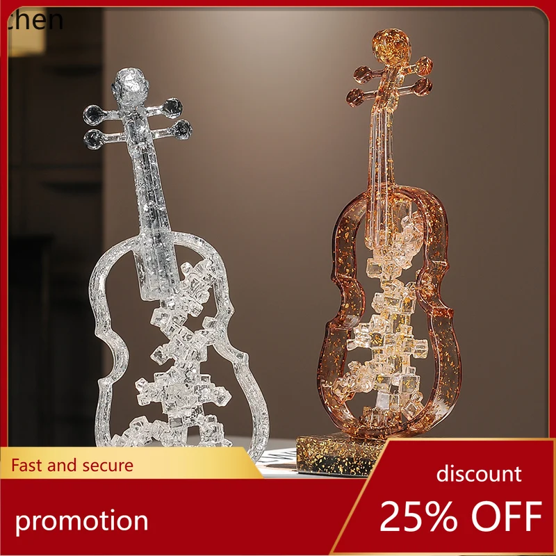 

HXL Artistic Violin Ornament Floor-standing High-end Entrance TV Cabinet Wine Cabinet Soft Decoration