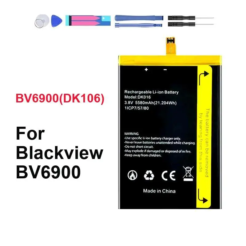 

Аккумулятор для мобильного телефона BV6900 DK106, премиум-класс, надежная мощность, 5580 мАч, для Blackview BV6900