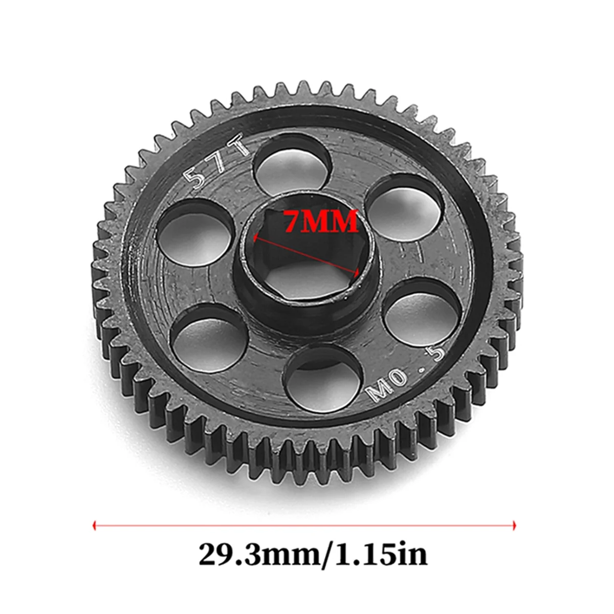 M0.5 57t 59T Differentialgetriebe für ARRMA 1/18 GRANITE GROM RC Car Upgrade Teile ARA 311196