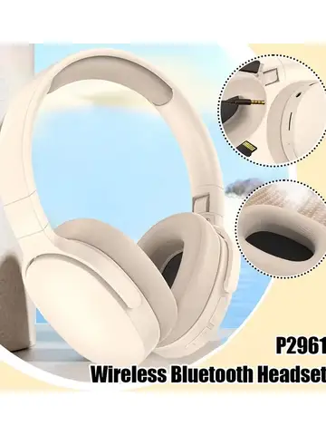 P2961 Wireless Bluetooth 5.3 Headphones Over TWS HIFI Stereo Headset Sports With Earphones Music Player With HD Mic High Quality