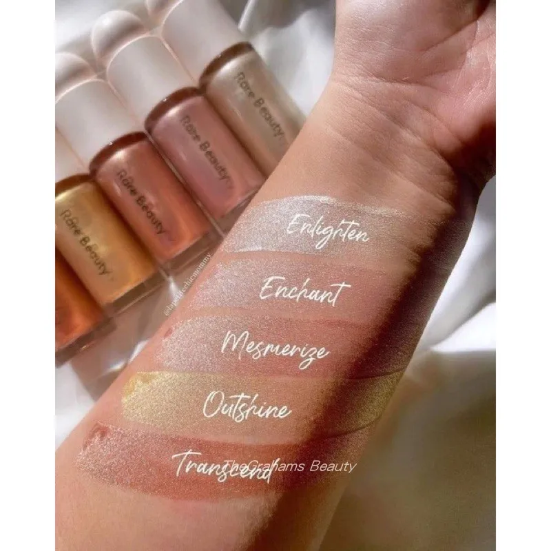 Beleza rara luz positiva contorno líquido luminizador destaque contorno líquido blush maquiagem rosto shimmer brilho batom maquiagem