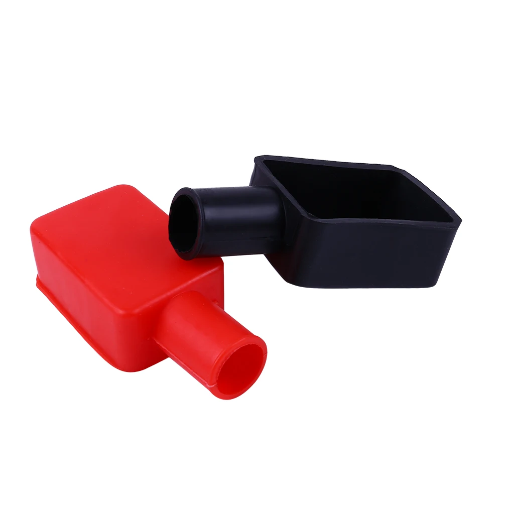 2pcs Car Positive Battery Terminal Insulating Cap Cover Protector Wire Connector Made Of High Quality Rubber Material