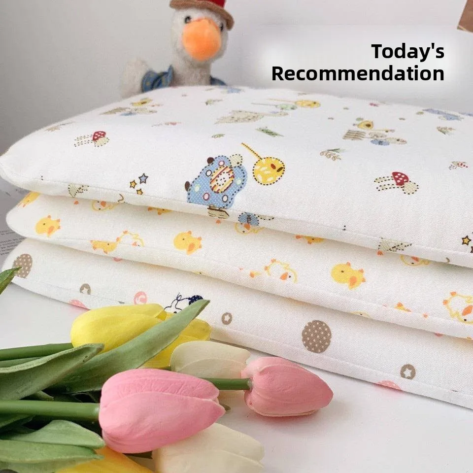 

Zero-Pressure Memory Foam Pillow Ultra-Low Adult Children's Organic Cotton Health Care Soft Hard Dual Purpose Office Use