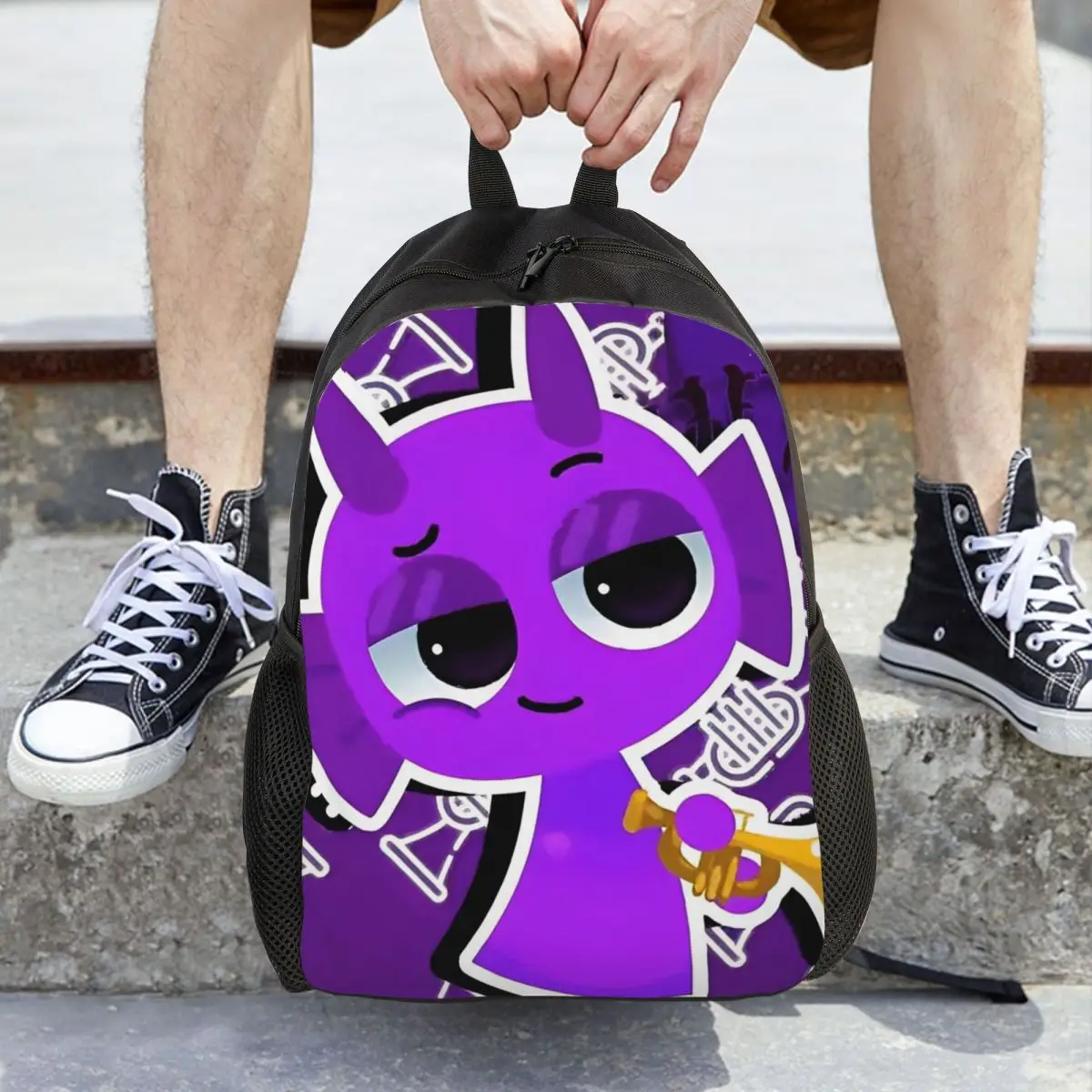 

Sprunki Incredibox Game Модный рюкзак Легкий студенческий рабочий рюкзак для мужчин и женщин Сумка для ноутбука