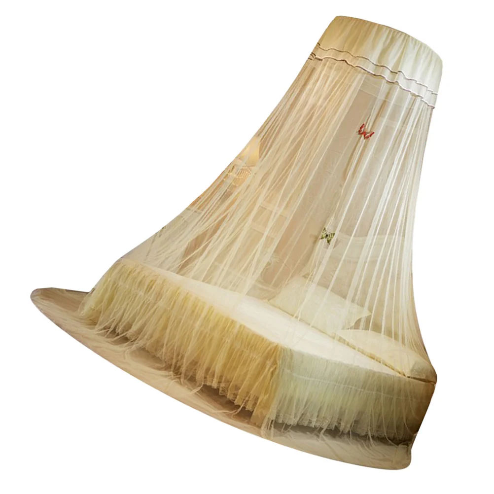 

Ceiling Mosquito Net Canopy Lightweight Bed Netting For Bedroom Fine Mesh Protection Against Mosquitoes Flies Polyester Dome Net