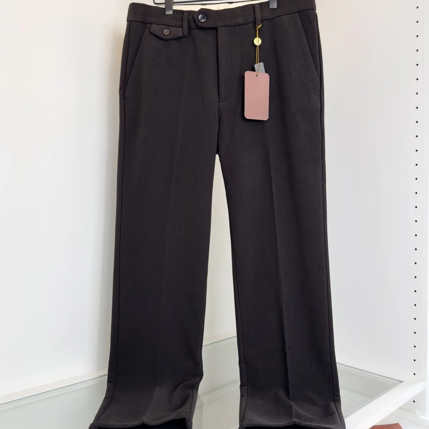 

Italian LP Autumn Winter New Warm Solid Color Corduroy Thickened Straight Pants Slacks