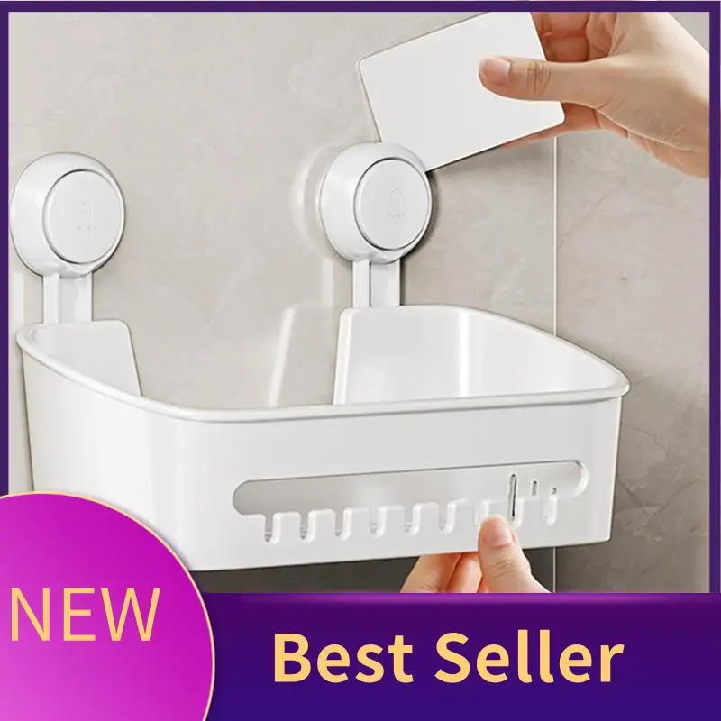 

Подставка для специй для душа, органайзер для ванной комнаты, без дрели, съемная вакуумная присоска, настенная подставка