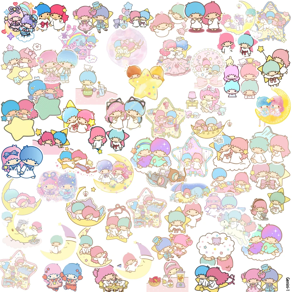 55개 일본 귀여운 쌍둥이자리 주변 캐릭터 스티커 DIY 기타 여행가방 스티커