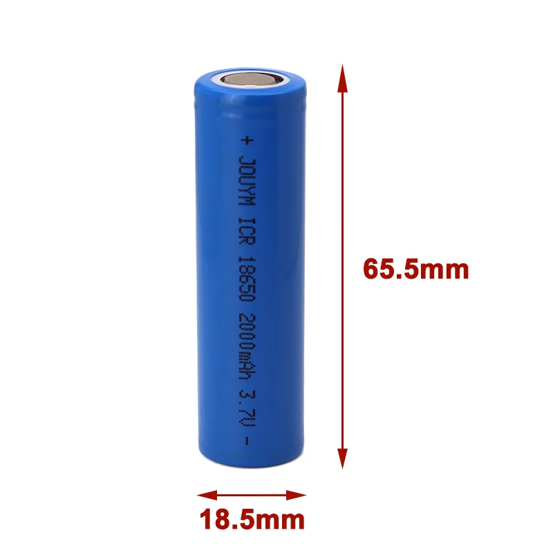 Batterie aste au lithium-ion, cellule d'alimentation 24.com, capacité réelle ICR 100%, 18650 mAh, 2000 V, 3.7, nouveau, 18650