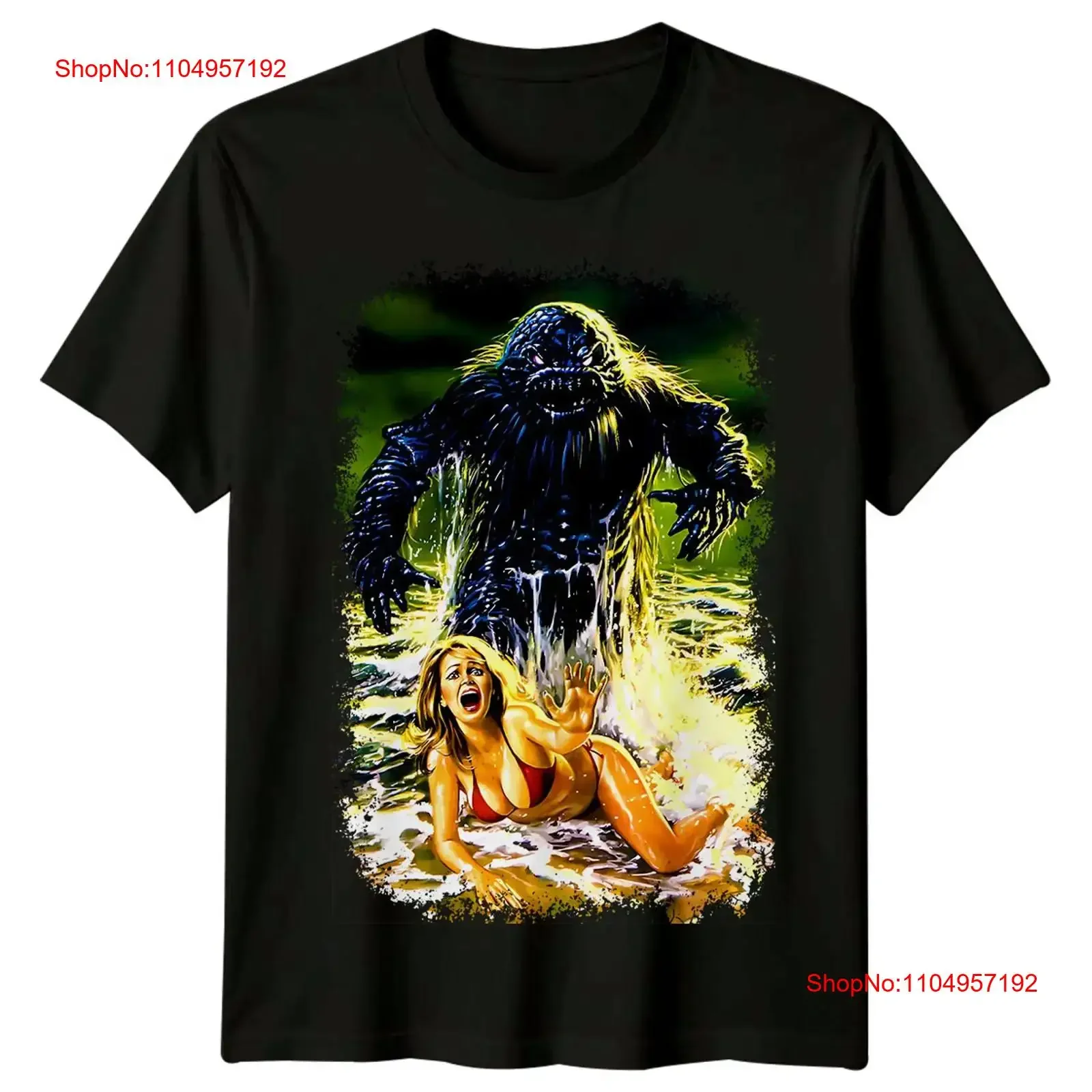 

Humanoids from the Deep 1980 Movie Poster Inspired T Shirt Retro vintage Washed streetwear Versatile graphic designer clothes