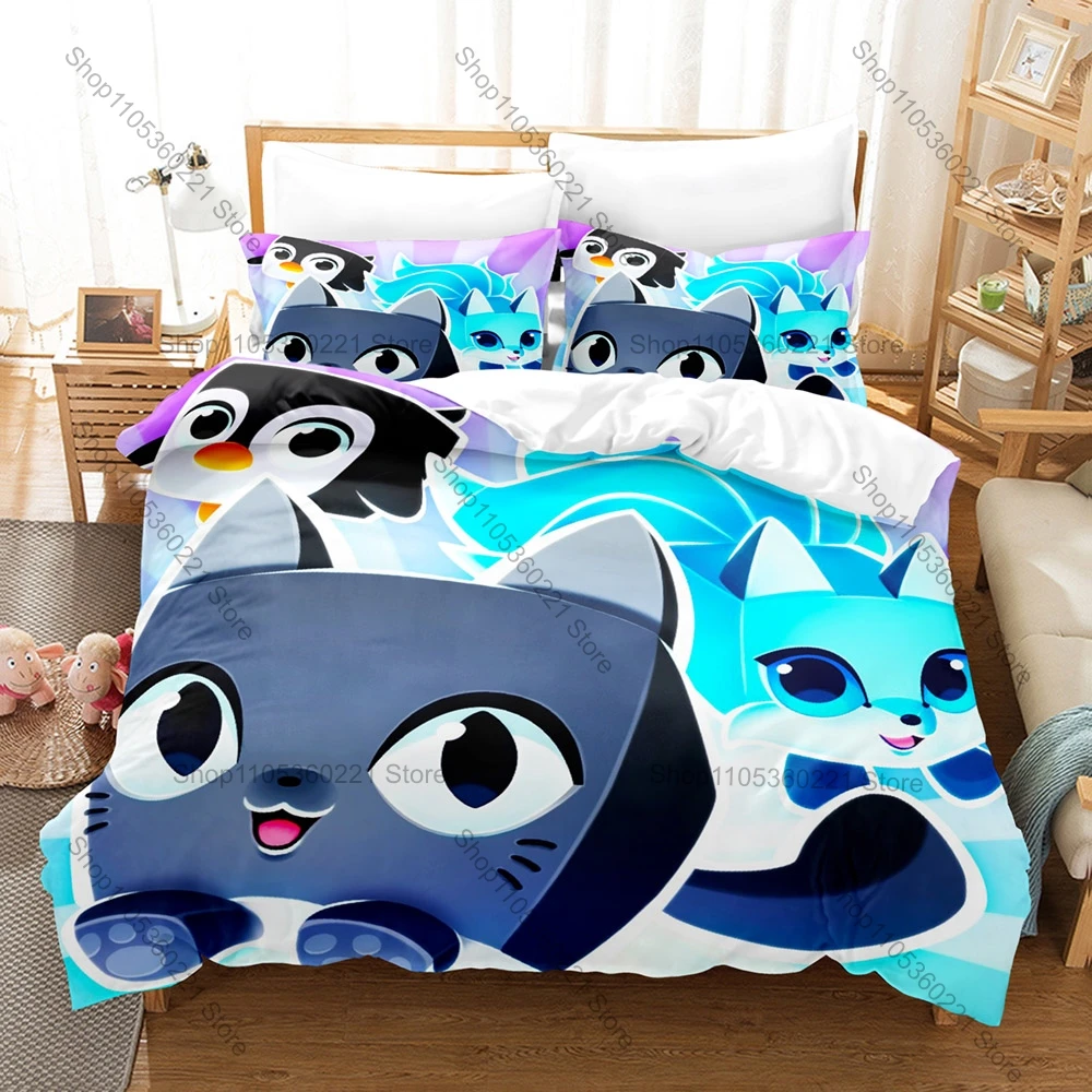 Personality Pet Simulator X Bedding Set New Game Printed Duvet Cover Soft Microfiber Bed Linen Single Twin Full Queen King Size