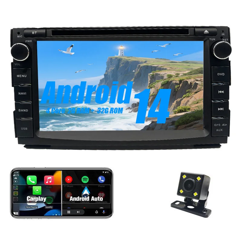 

Android car radio for KIA CEED 2010-2016 stereo screen Carplay Bluetooth GPS Navigation FM radio 7’ [2+32G]