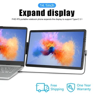 Monitor Laptop LCD 14 6 Inci Layar Lipat untuk Kantor Konferensi Sakelar Telepon Komputer Tipe C Panel Monitor Gaming PS4 / 5 8 penjualan terbaik layar lcd 6 inci - №