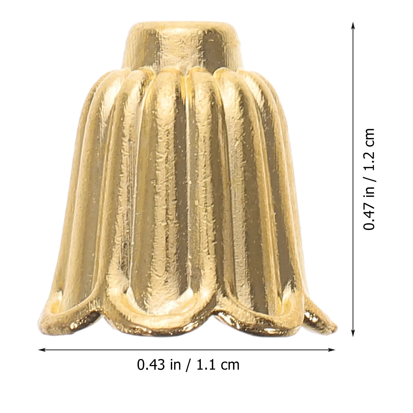 

100Pcs Alloy Flower Bead Caps Durable Spacer Caps DIY Jewelry Supplies Necklace Bracelet Making Parts Bead Findings