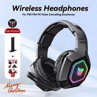 ONIKUMA B100 Headphone 2.4GHz Ultra-Low Latency Gaming Headset Wireless Headphone Noise Cancelling Headphones With Mic for PC