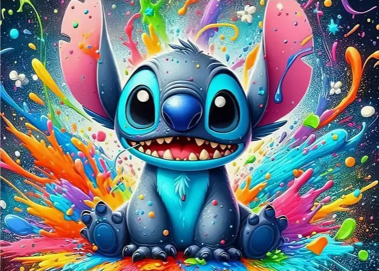 릴로 & 스티치 파티 배경 어린이 생일 장식 사진 배경 베이비 샤워 초상화 배너 사진 부스 소품