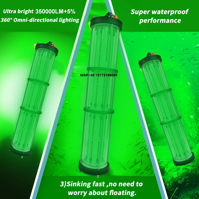 

Led Underwater Fishing Light Anti-shock and Anti-fall IP68 375000LM Fishing Boat Led Flood Light 5000W