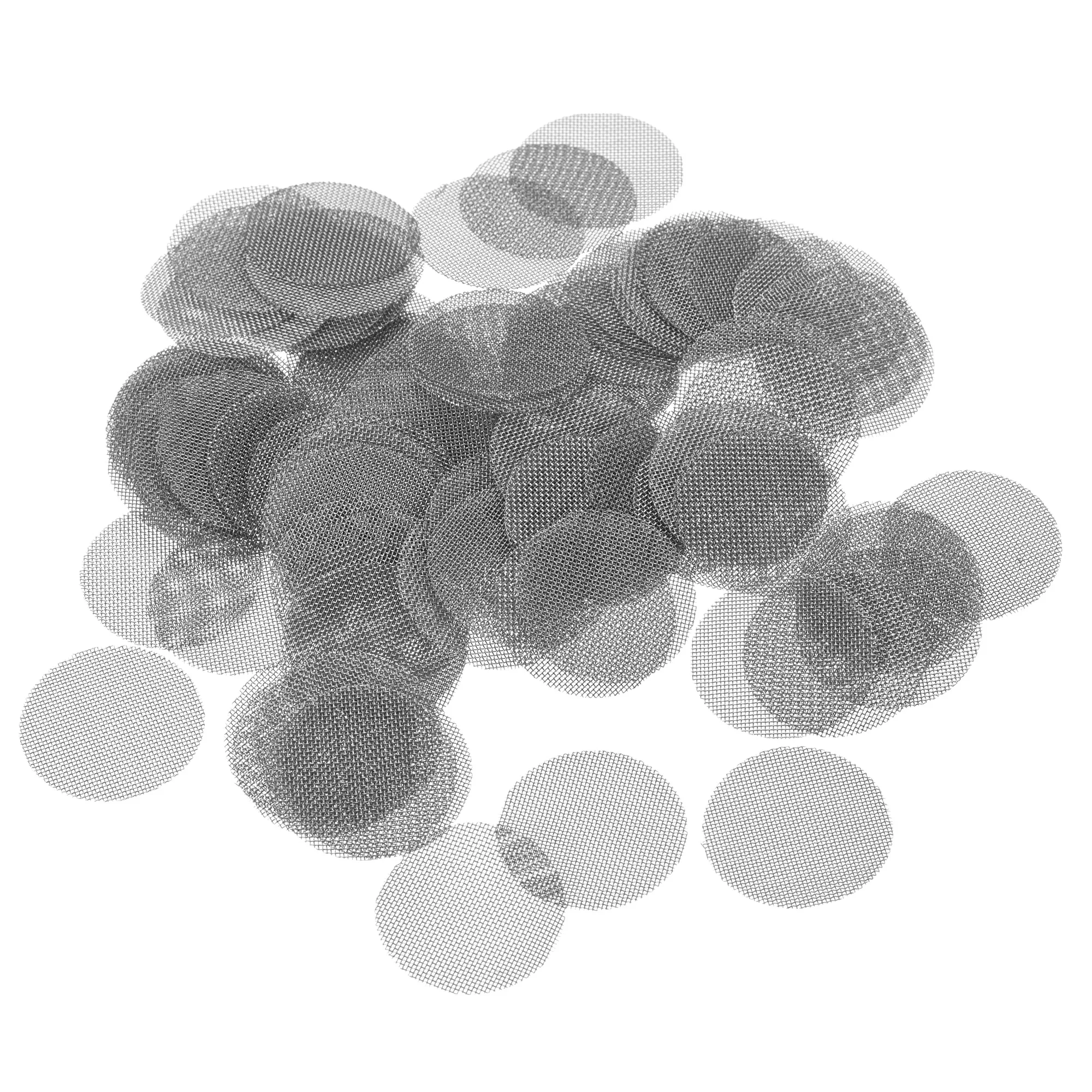 100pcs 20mm Diameter Pipe Screen Stainless Steel Screens Multifunctional Smoking Accessories for Pipe Filter