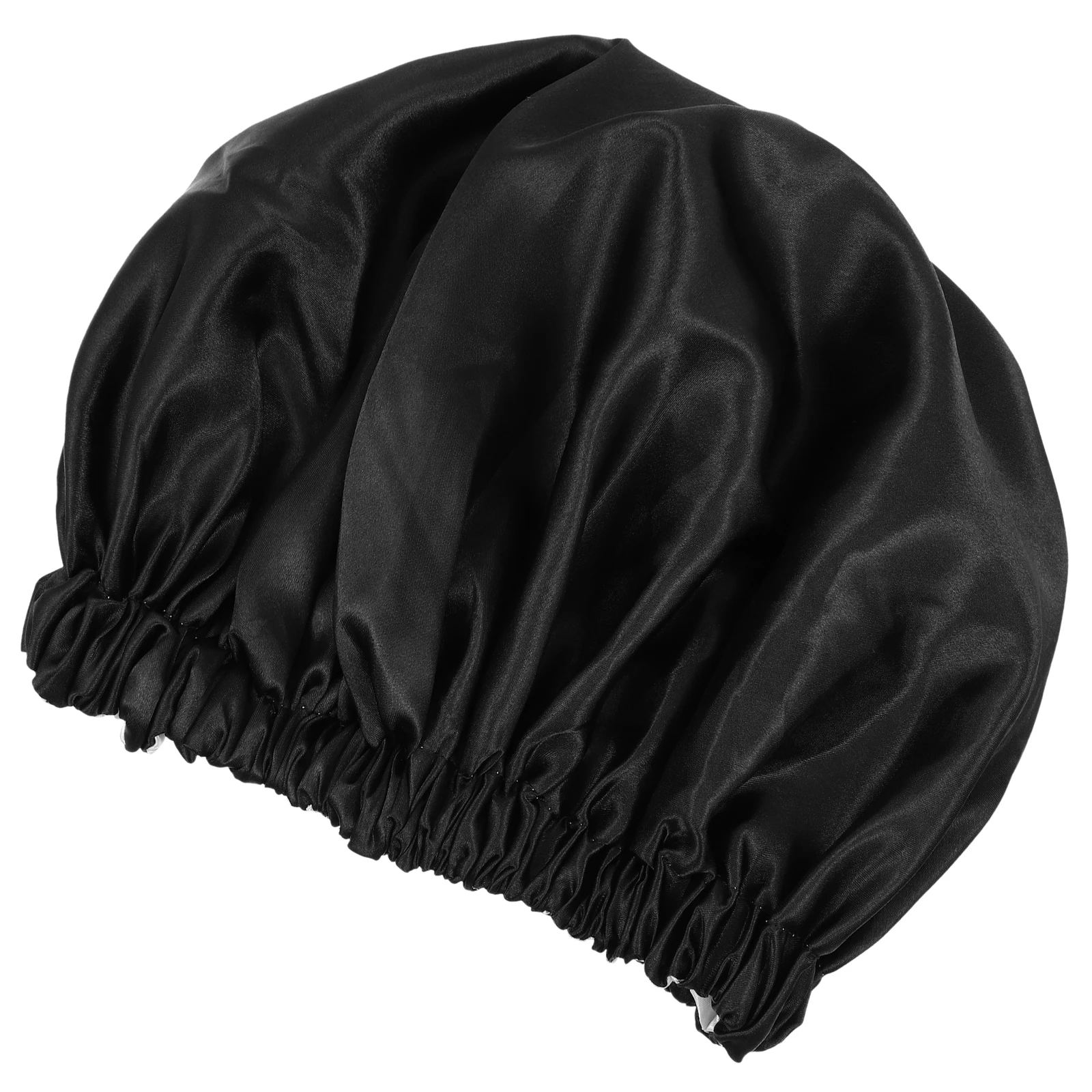 

Satin Polyester Bonnets Elastic Sleep Hat Women Bathing Caps Hair Care Practical Gift Household Pillow Protection