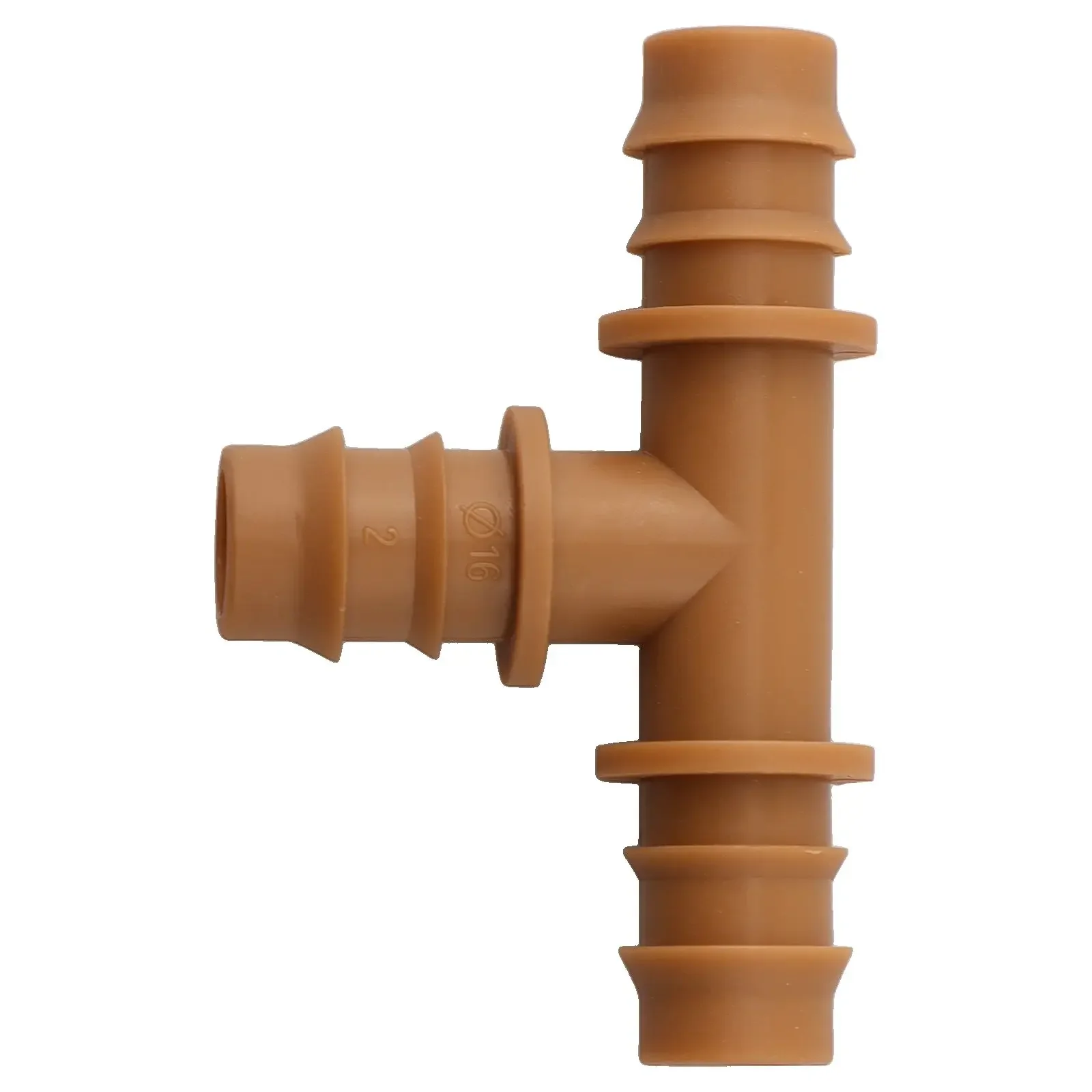 

Minimize Water Waste Garden Irrigation Barbed Tee Connectors 16mm Tee Fittings Leak-Free Connection For 16mm Pipes