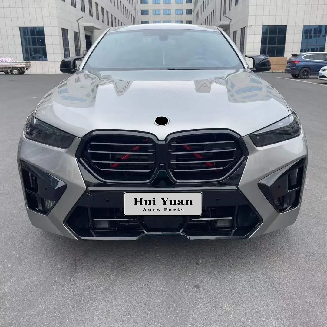 Top Rank Car Body Kit for X6 G06 LCI 2023+ Upgrade X6M F96 LCI Bodykit Front Rear Bumper with Grill Diffuser Exhaust Pipe