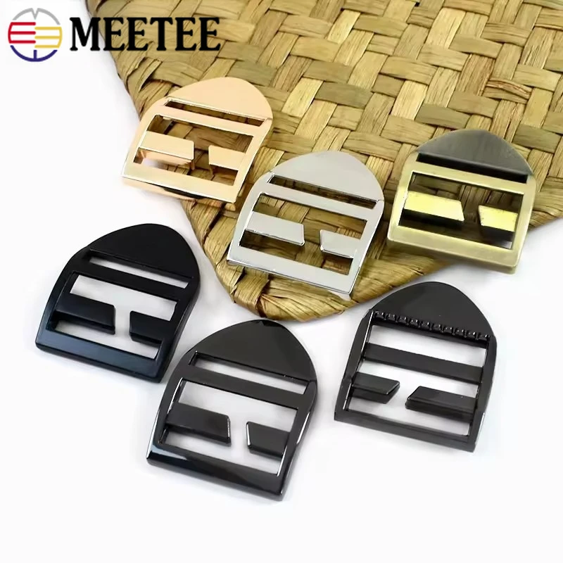 2/4/8/10Pcs 25mm 금속 가방 스트랩 버클 웨빙 백팩 벨트 트라이 글라이드 슬라이더 조절기 걸쇠 개 목걸이 링 후크 액세서리 썸네일 2