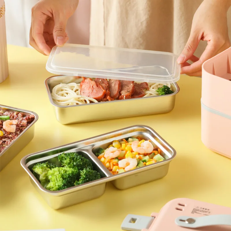 110V/220V Lunch Box Food Container Portable Electric Heating Insulation Dinnerware Food Storage Container Bento Lunch Box