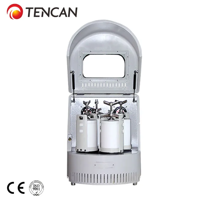 China Tencan 220V 2L 4*500ml Frasco de molino de corindón + bolas de alúmina, molino de bolas de laboratorio, fresadora planetaria