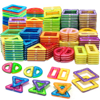 Medium Magnetic Building Blocks Set，Educational STEM Construction Toy, Durable Material, Vibrant Color, Ideal Learning Gift