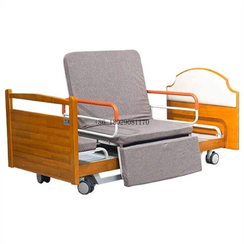 Bed For Elder Automatic Hosptil Bed Nursing Bed  Adjustable Home Patient Care Nursing